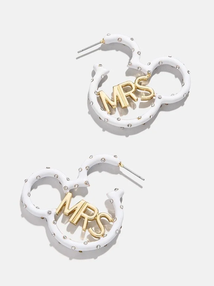 【Baublebar】★ピアス★Mickey & Minnie Just Married Earrings BaubleBar Mickey Mouse Just Married Stud Earrings